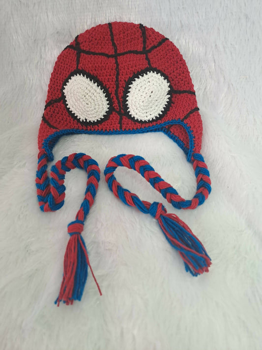 Crochet Spiderman cap - Unisex