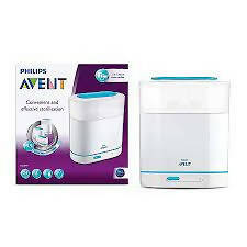 PHILIPS Avent Bottle Sterilizer/Steriliser | Kills 99% Germs & Bacteria | 10 Mins Cycle | 6 Bottle Capacity - PyaraBaby