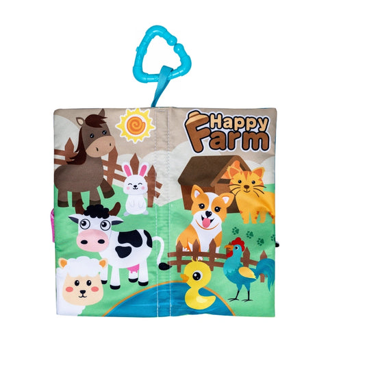 Basics Cloth Tail Book with Toys – Happy Farm - PyaraBaby