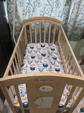 HUNY HUNY 12 in 1 Baby cot (Wooden rocking crib), Dimensions: 123×66×100 cm - PyaraBaby