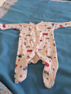 Car Print Romper Pink Colour For 6-9 Months Baby