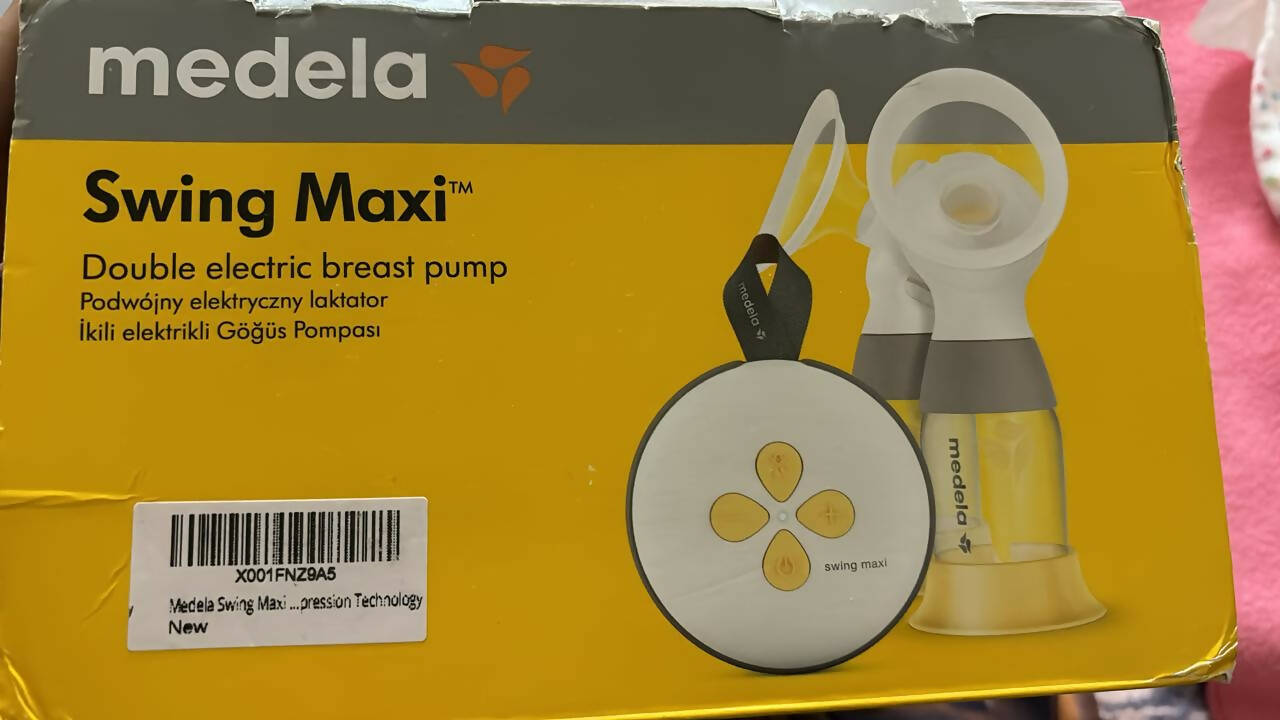 MEDELA Swing Maxi Double Electric Breast Pump - White Yellow - PyaraBaby