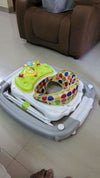 R for Rabbit Classic Rocking Baby Walker for Kids - White-Grey