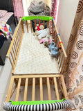 Create the perfect nursery with our Customized Big Size Crib with Cradle - personalized design, safety, and comfort for your little one's sleep sanctuary!