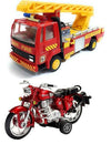 The Game Begins Kid's Pull Back and Go Openable Doors Mini Vehicle Toys of Xuv 500 Car,Auto Rickshaw and Double Decker Bus -Set of 3,Multicolor