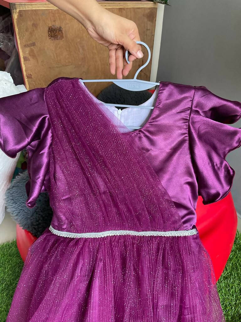 Punarvi - India Authentic|PreLoved|Sustainable Mom & Daughter(1Y) combo  party wear Long Frocks