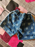 Denim Shorts with Baby Full Sleeves T-shirt and Dungree Set- Combo Of 3 - PyaraBaby
