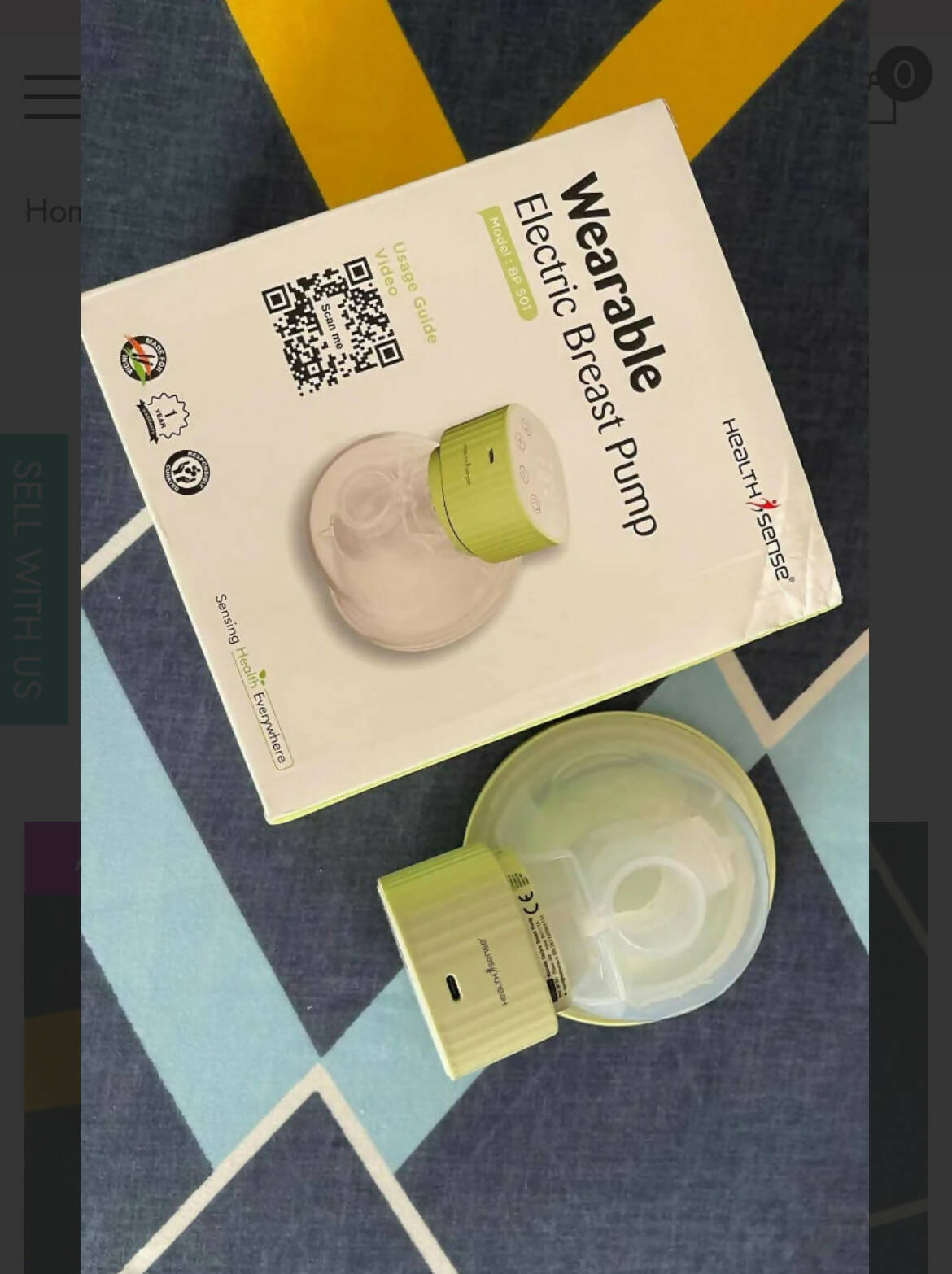 HEALTHSENSE wearable breast pump - PyaraBaby