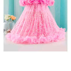 1st Birthday BLUE BELL Floor Length Pink Colour Frock - PyaraBaby