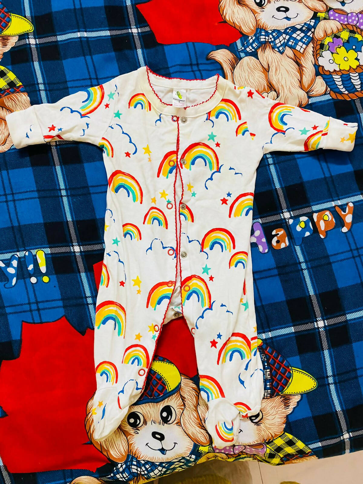 Romper for Baby- Rainbow Print