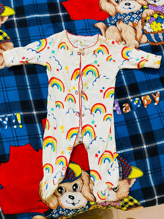 Romper for Baby- Rainbow Print - PyaraBaby