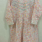 Beautiful White Color Floral Print Peplum Top and Garara with Silver Lace in the Top and Garara for Baby Girl - PyaraBaby