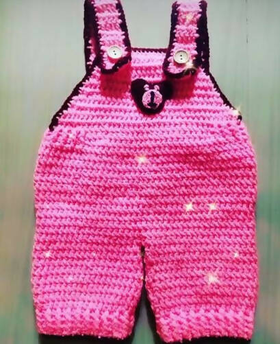 Handmade Customized Crochet Romper for Baby