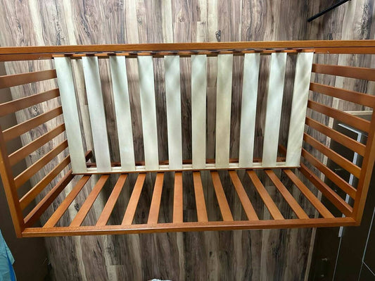 MOTHERCARE Baby Cot/Crib with Mattress (Free side protector), Dimensions:1.22m x 79cm x 61cm