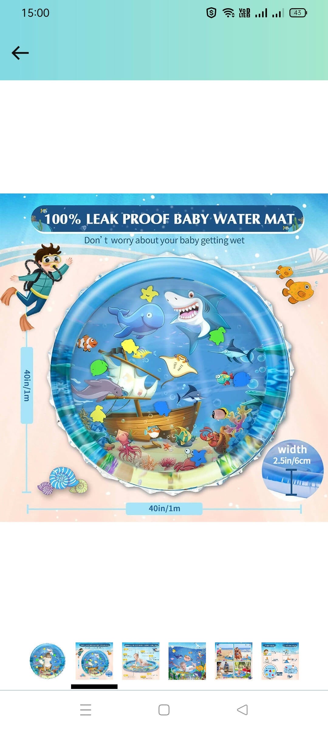 Watermat for Baby (Large size) / Play mat - PyaraBaby