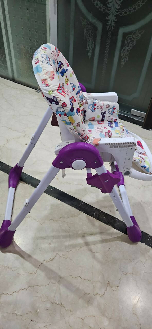 LUVLAP Royal High Chair for Baby - Purple - PyaraBaby