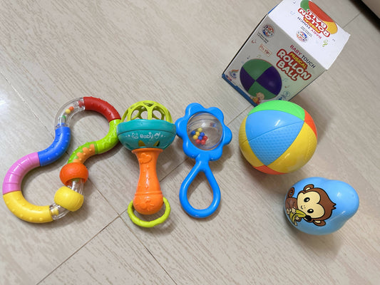 Rattles and music toys for babies - for tummy time and play time - PyaraBaby