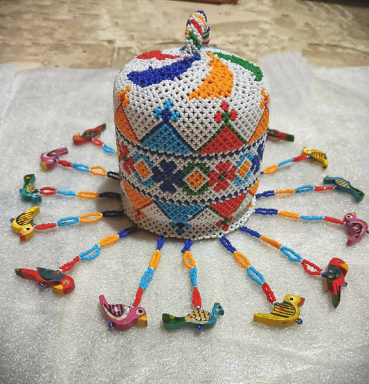 Beads and Woollen Work on Hangers for Baby Cradle/ Baby Jhula / Ghodiyu
