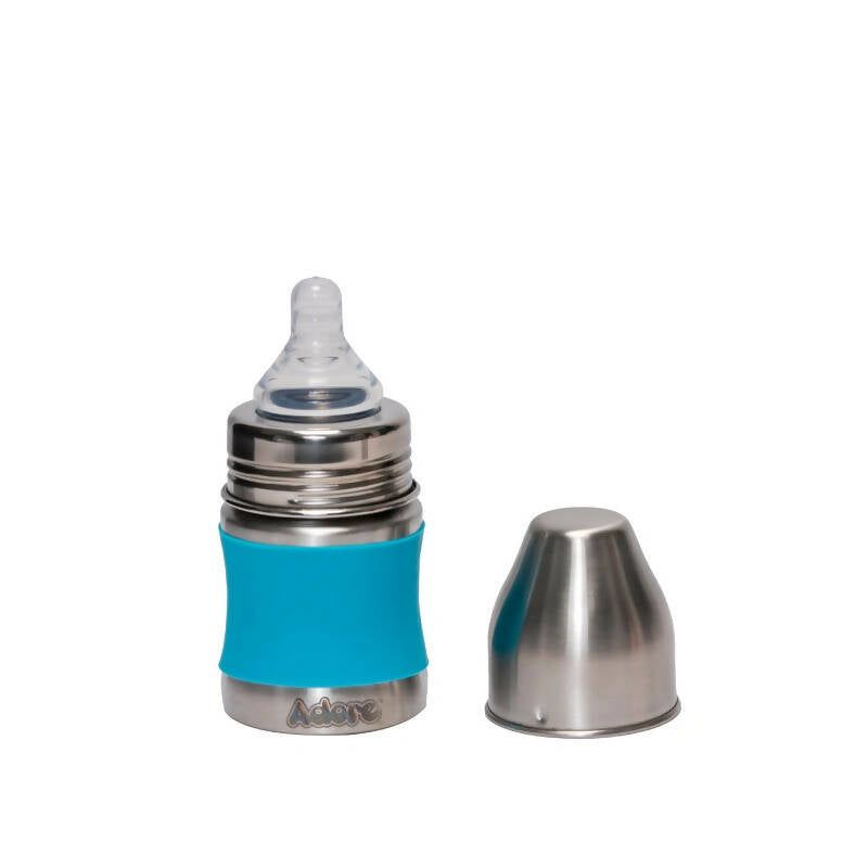 Koh! Premium Baby Stainless Steel Feeding Bottle with Sleeve – 125ml