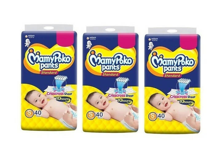 MAMYPOKO Standard Pant Diaper Small size (pack of 3) | 4-8Kg