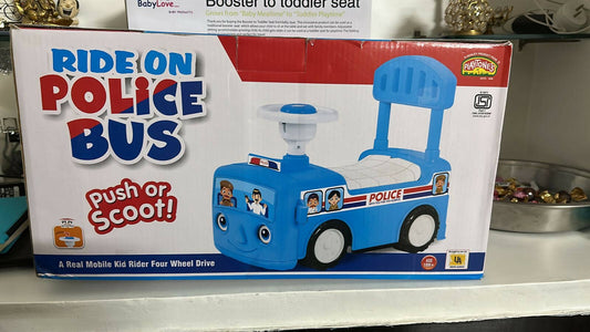 Ride-on Police Bus- Push or Scoot!