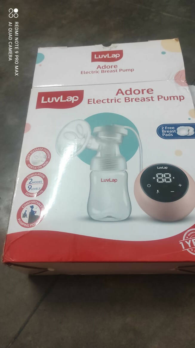 LuvLap Adore Electric Breast Pump is designed to mimic a baby’s natural breastfeeding rhythm, making expression a pleasant experience for the mother
