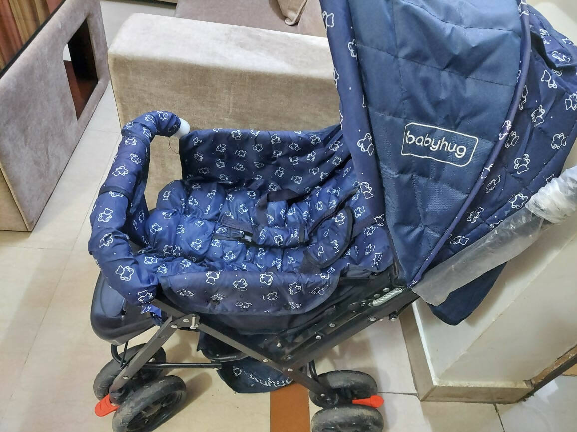 BABYHUG Comfy Ride Stroller/Pram with Reversible Handle and 5 Point Harness - PyaraBaby