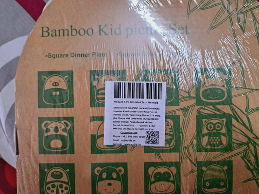 Bamboo Kids Dinner/ Feeding Set