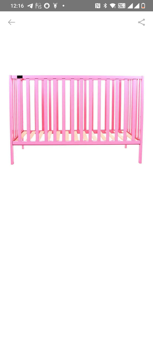 BABYHUG Visby Cot/Crib, Dimensions: L124×W64.5×H83 cm