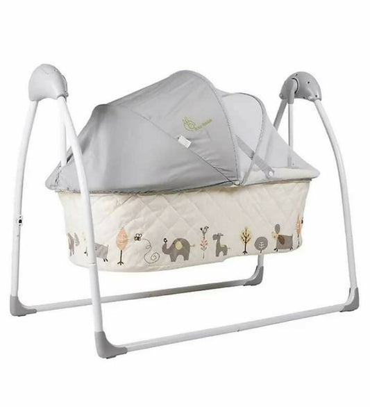 R FOR RABBIT Autmoatic Lullabies Baby Cradle & Swing - Grey