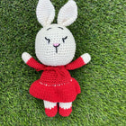 Crochet Bunny Girl-Red - PyaraBaby