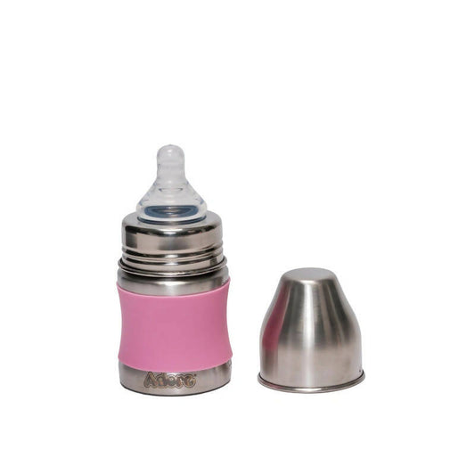 Koh! Premium Baby Stainless Steel Feeding Bottle with Sleeve – 125ml