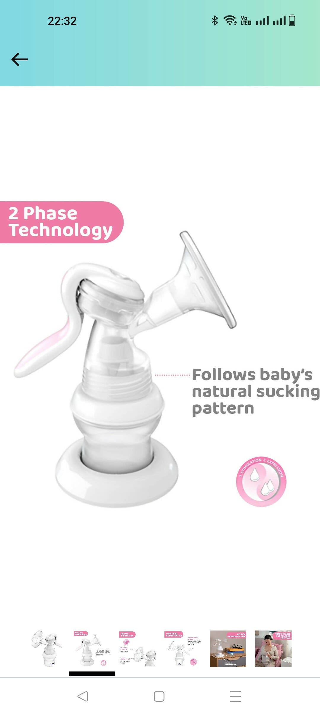 CHICCO Manual Breast pump - PyaraBaby