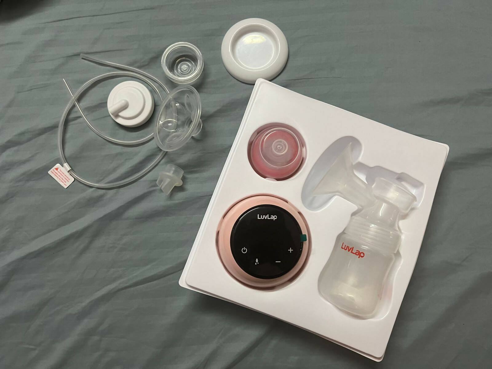 LUVLAP Adore Electric Breast Pump with 2 Phase Pumping, Digital Touch Screen, Smart Memory, Dual Power Mode - PyaraBaby