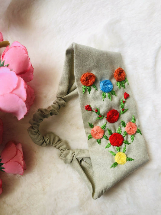 Hand embroidered hair band - PyaraBaby