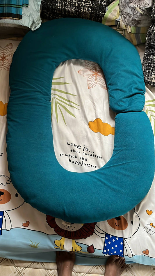 MOMSYARD Pregnancy Pillow with Velvet Cover - PyaraBaby