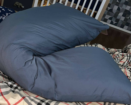 DEEVINE Full Body Pillow Insert - Ultra Soft Body Pillow For Sleeping - Breathable Long Bed Pillow Insert, 20"X54" (Grey)