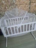 BABYHUG Joy Wooden Cradle, Dimensions - 98L x 57.5W x 81H cm - PyaraBaby