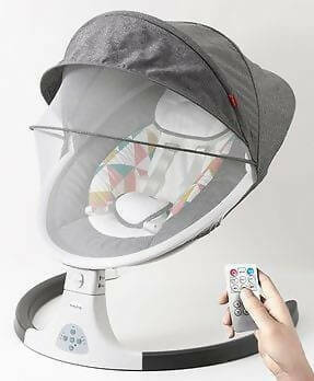 Soothe your baby with ease using our BABYHUG Electric Rocker with Remote - convenience and comfort at your fingertips!
