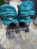 BABYHUG Twin Stroller - Blue - PyaraBaby