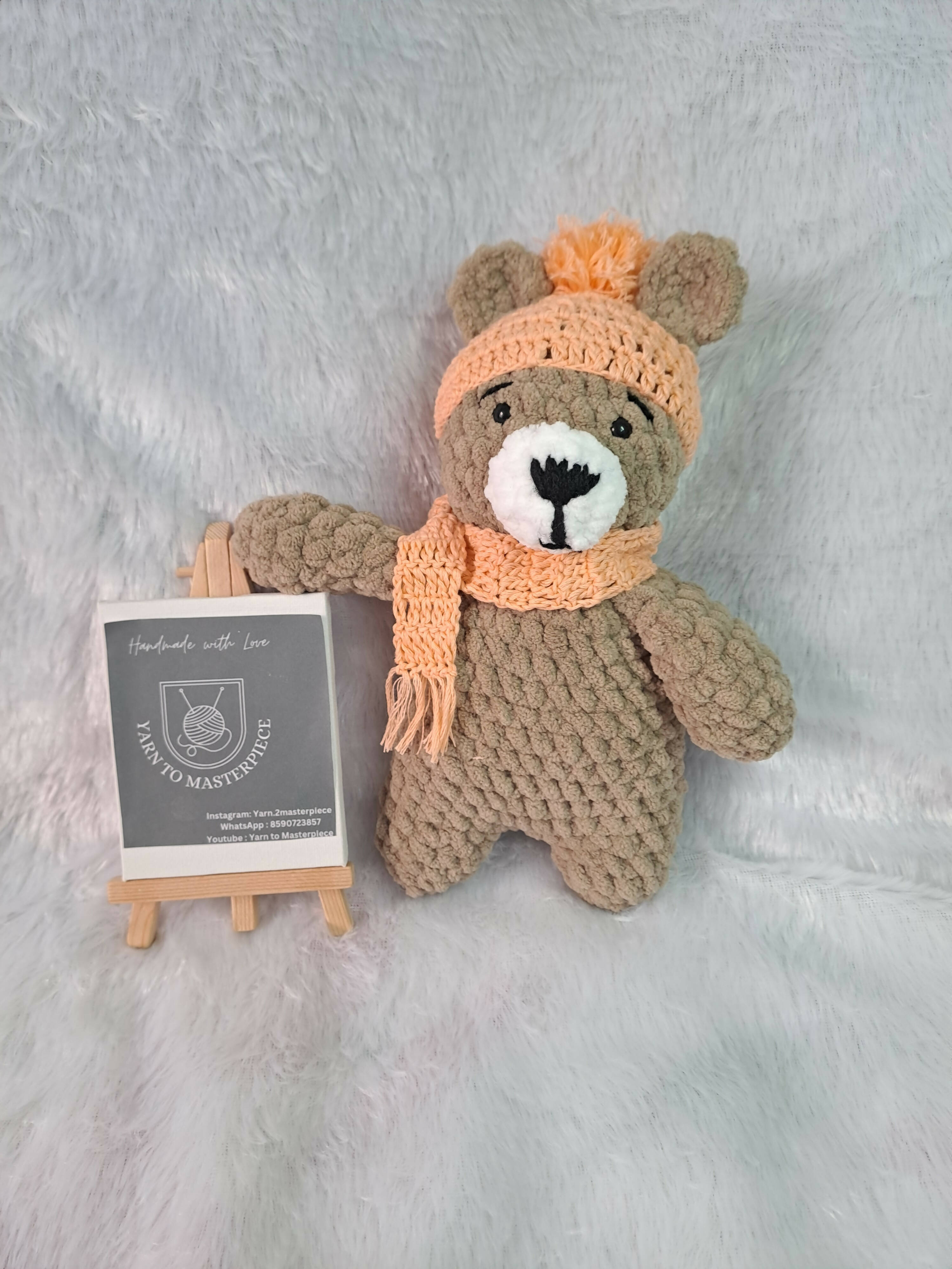 Give the gift of cuddles with the Crochet Plushie Bear—a lovable companion crafted with soft yarn and sweet details, sure to become a cherished favorite.vv
