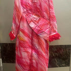 Soft Satin Based Cotton Dress with Feather Details. Mother-Daughter Twinning Outfits - PyaraBaby