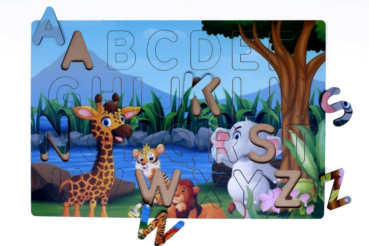 Wooden Alphabet Puzzle For Kids