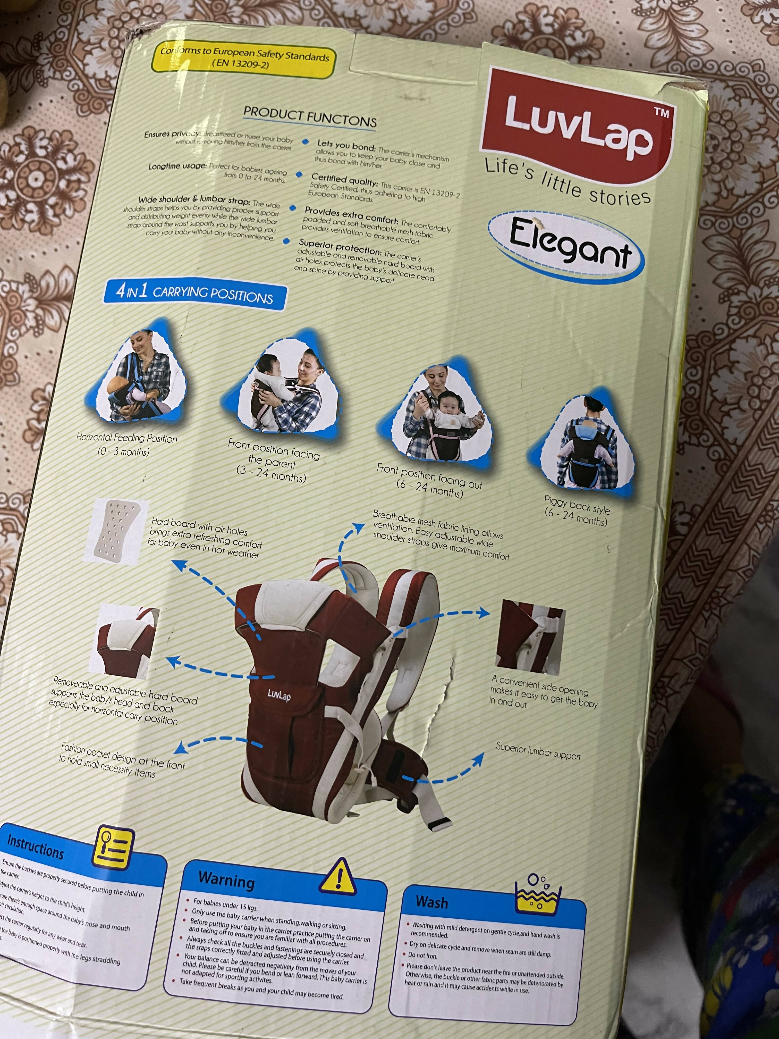 LUVLAP Elegant Baby Carrier PyaraBaby