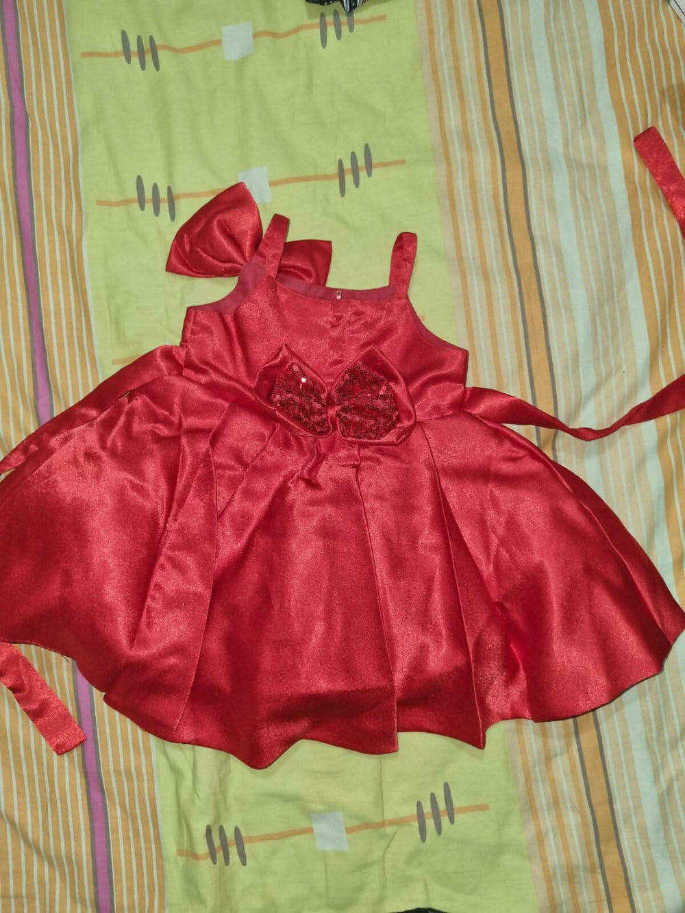 Pretty Red Frock/Dress for Baby Girl - PyaraBaby