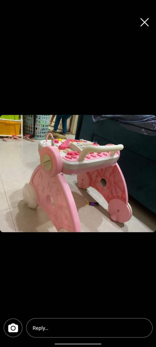 LUVLAP Baby Musical Activity Walker Cum Dining Table - PyaraBaby