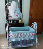 TOFO Premium NewBorn Baby Cradle and Bassinets ( Blue)