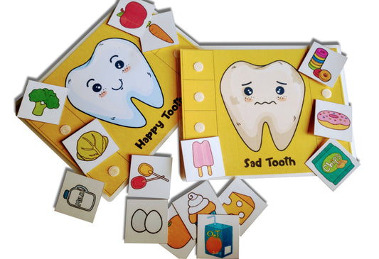Happy tooth Sad tooth activity charts - PyaraBaby
