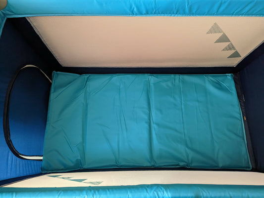 LUVLAP Sunshine Baby Playpen Playard / Folding Baby Bed Cum Cot / Convertible Crib - (Blue)