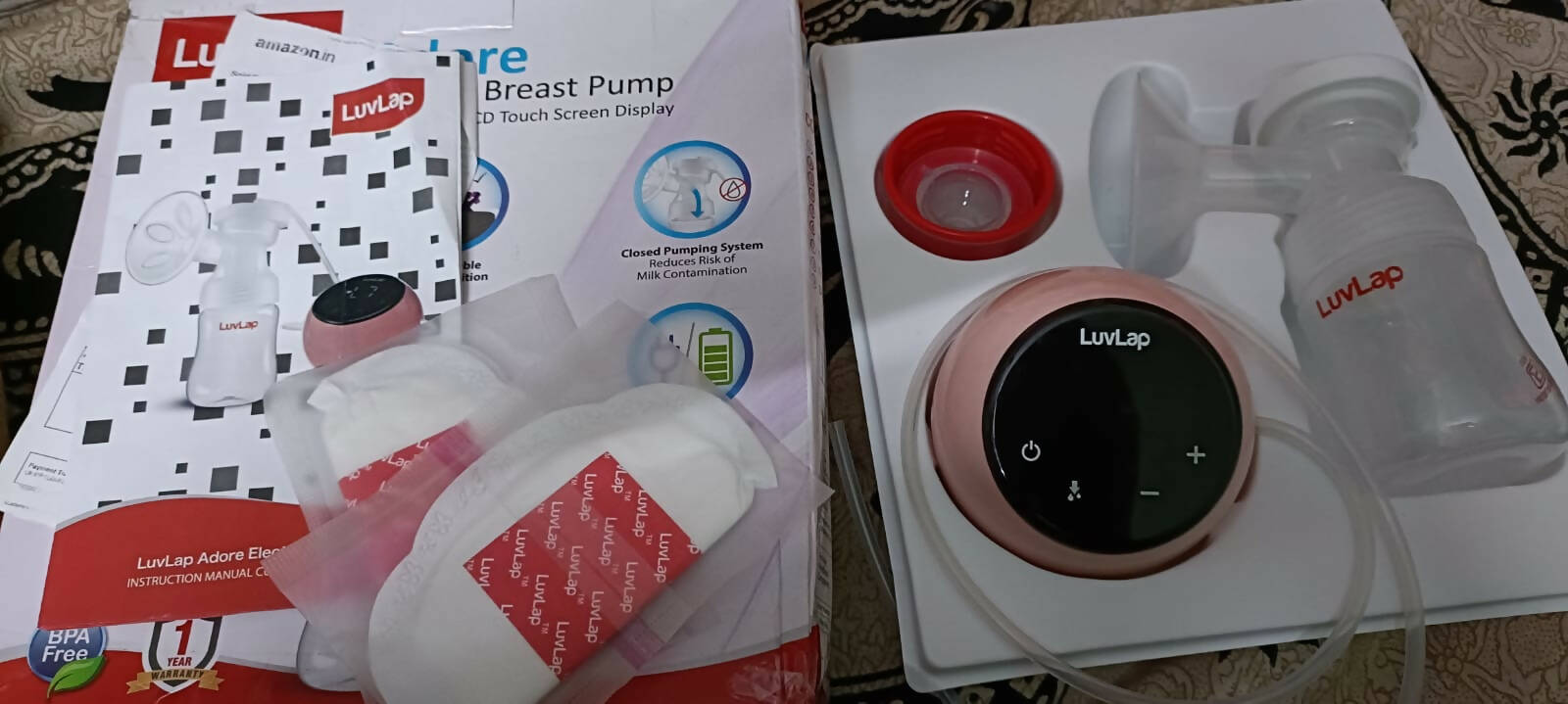 LUVLAP Adore Single Electric Breast Pump